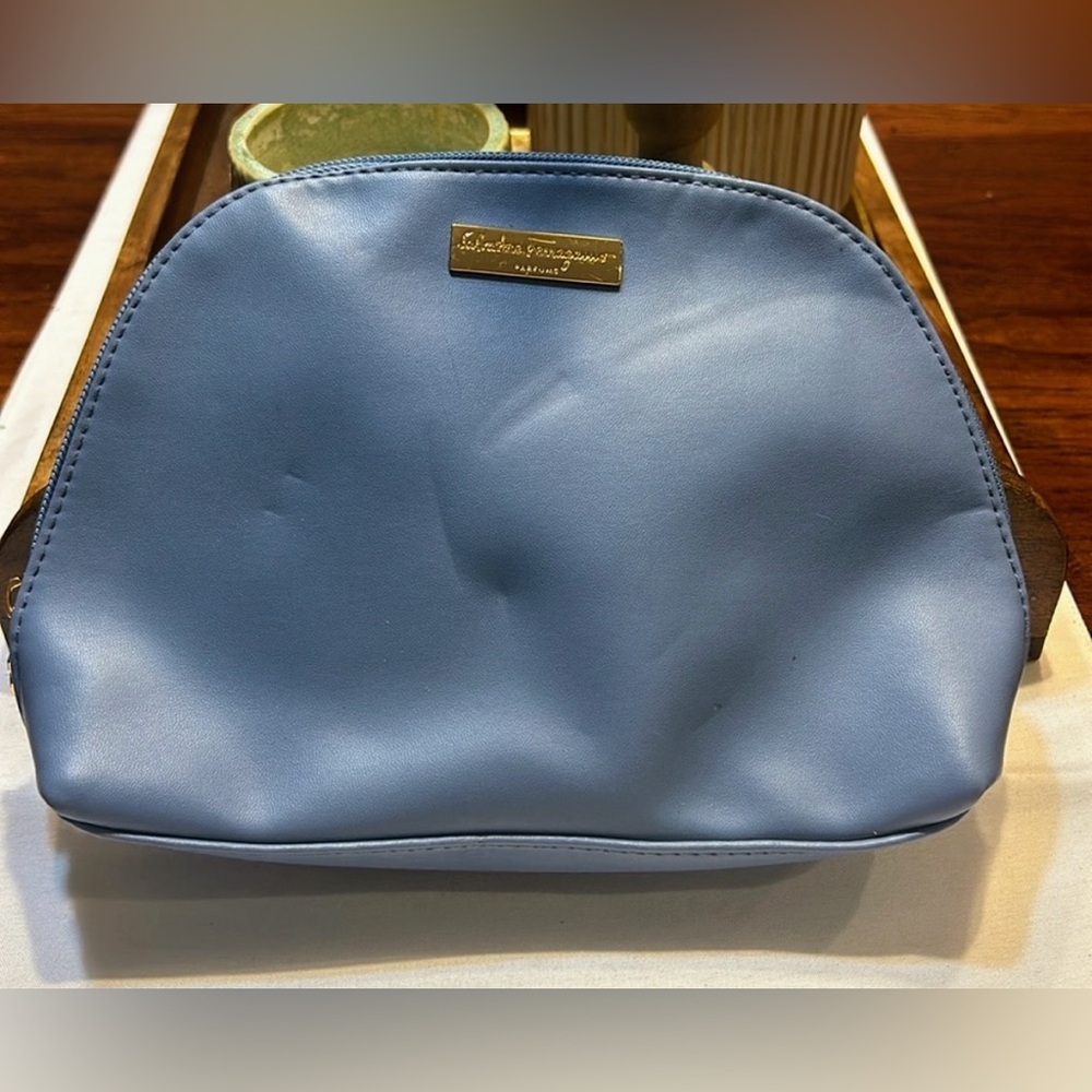Salvatore Ferragamo Blue Women's make up bag